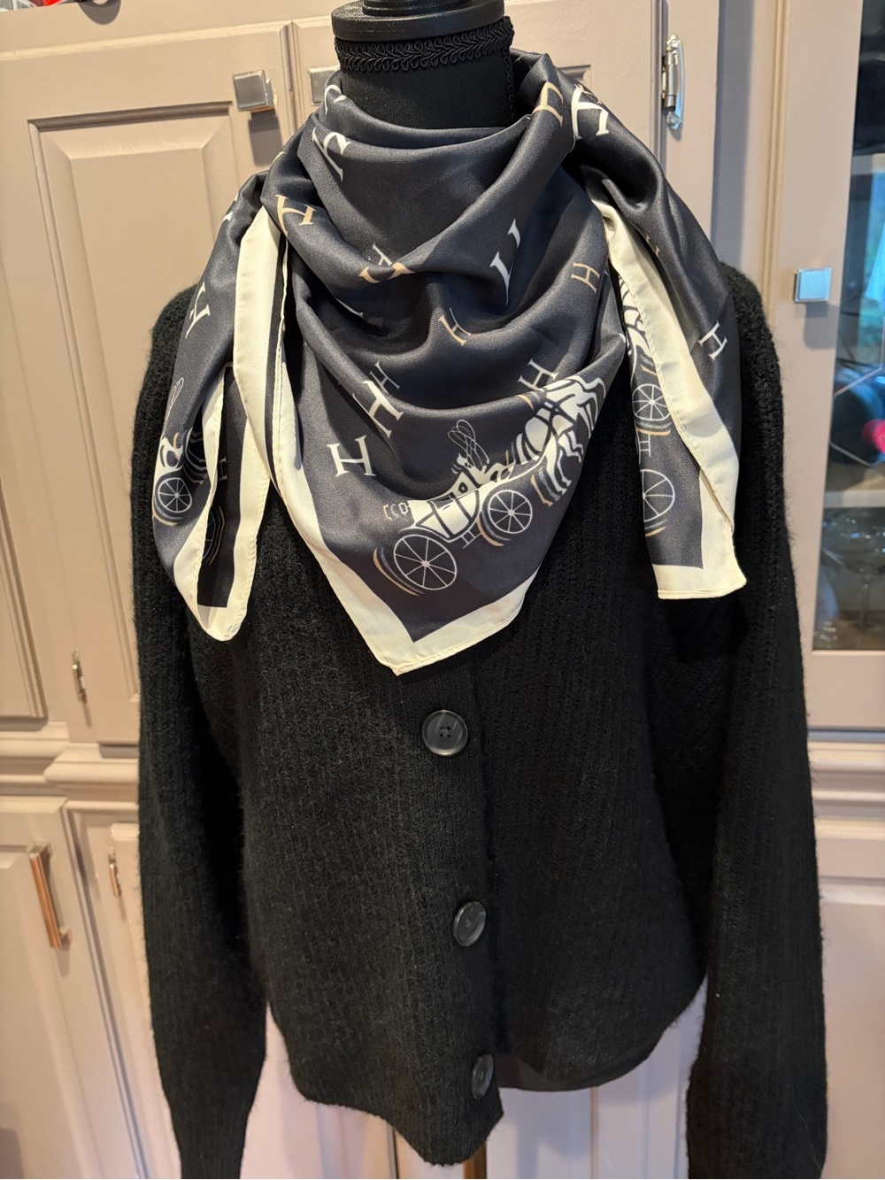 GAP Black Fuzzy Shaker Stitch Cardigan